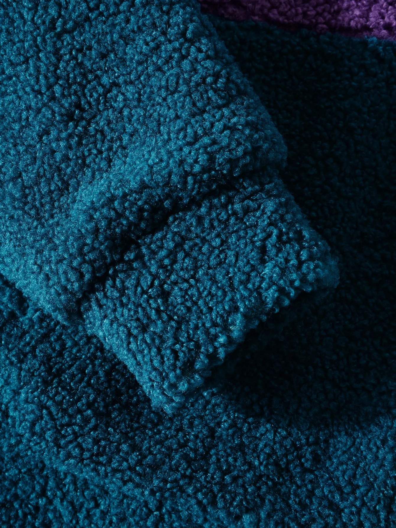 Arturo | Color Block Teddy Fleece Zip Up Coat - Image 7