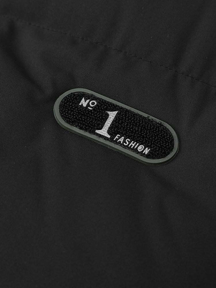 Caspian | Contrast Zip Up Hooded Puffer Coat - Image 13