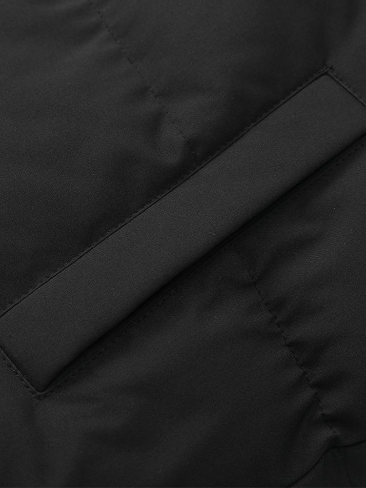 Caspian | Contrast Zip Up Hooded Puffer Coat - Image 14