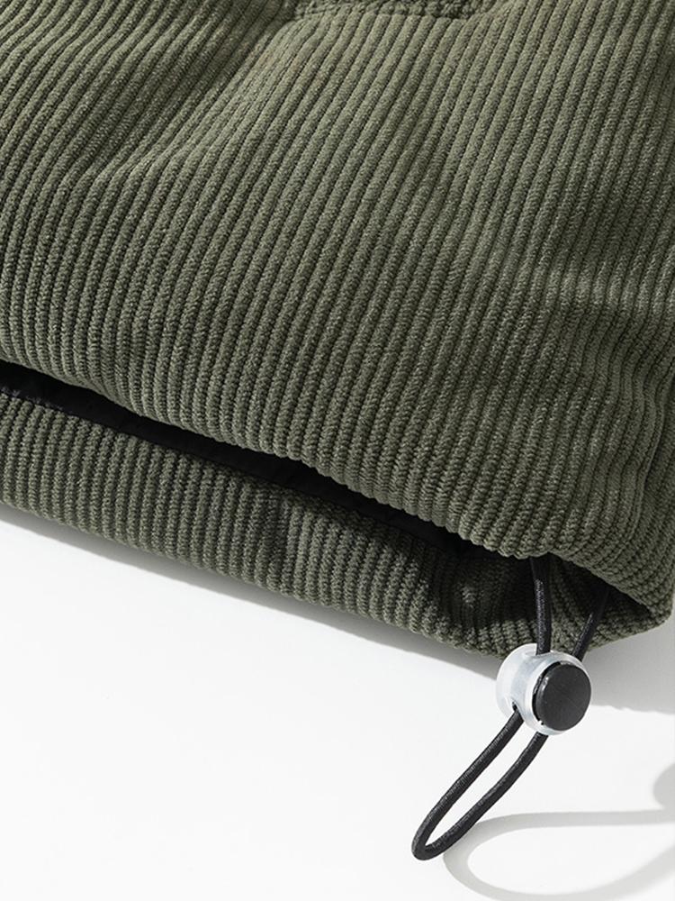 Cyrus | Funnel Neck Corduroy Puffer Coat - Image 5