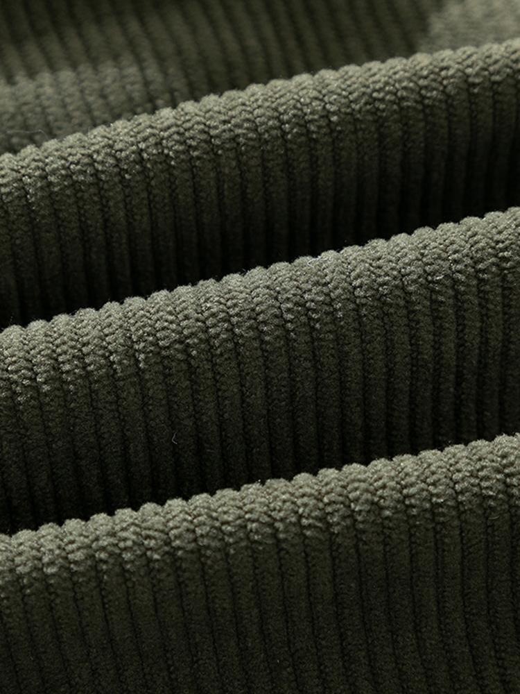 Cyrus | Funnel Neck Corduroy Puffer Coat - Image 8