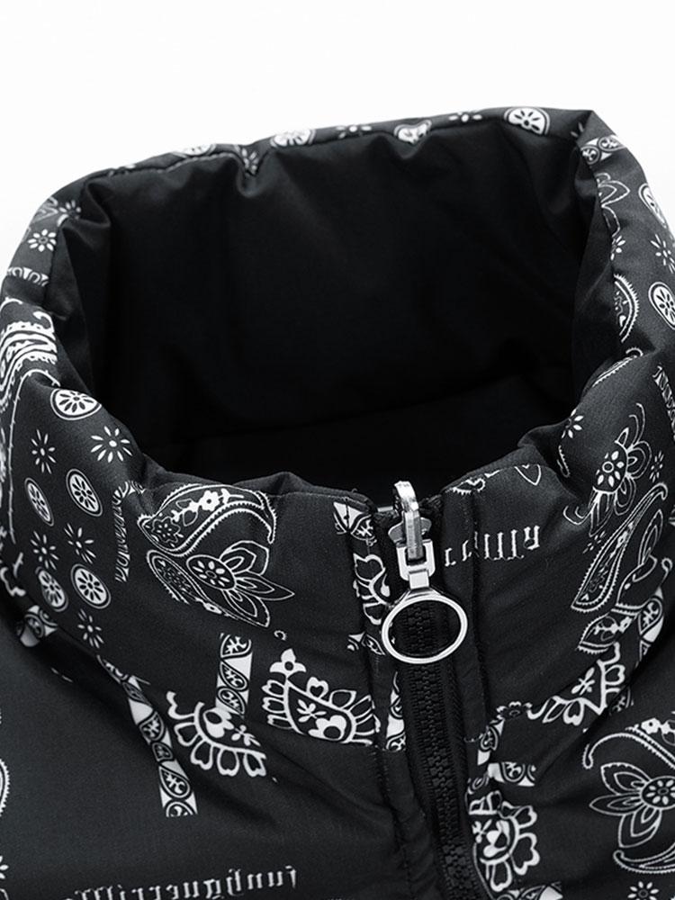 Darian | Reversible Paisley Puffer Coat - Image 13