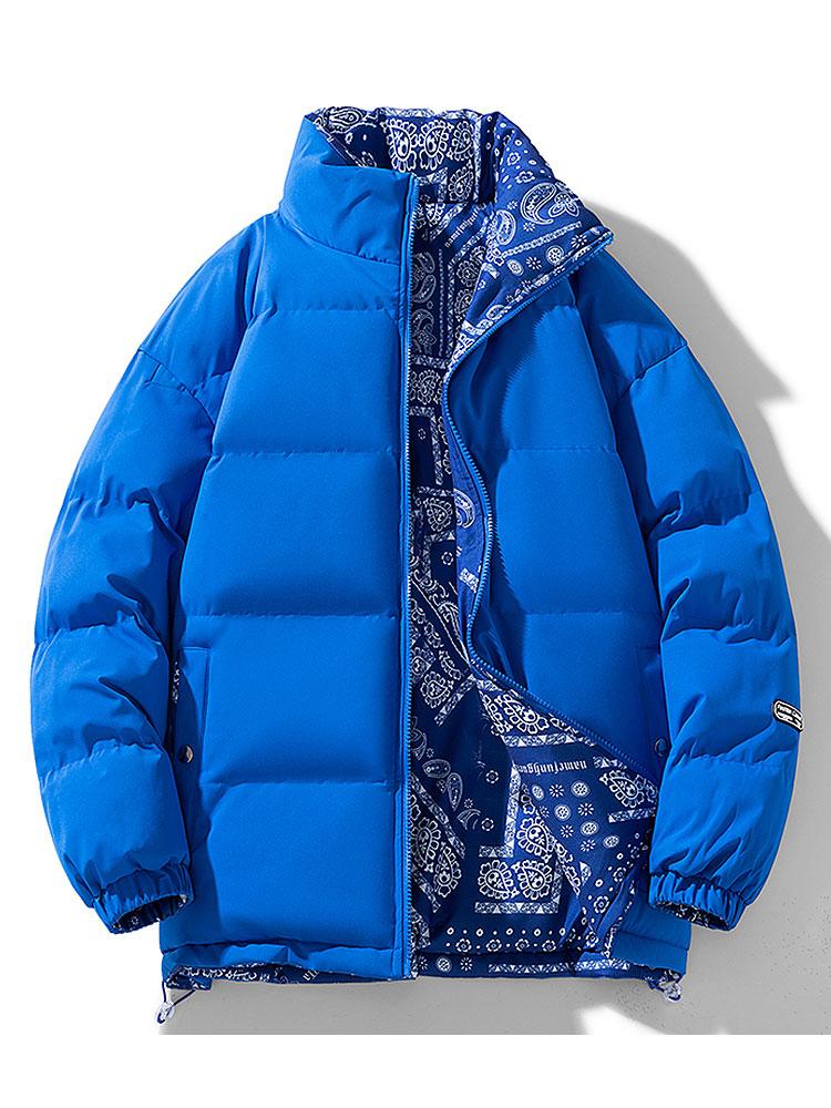 Darian | Reversible Paisley Puffer Coat - Image 18