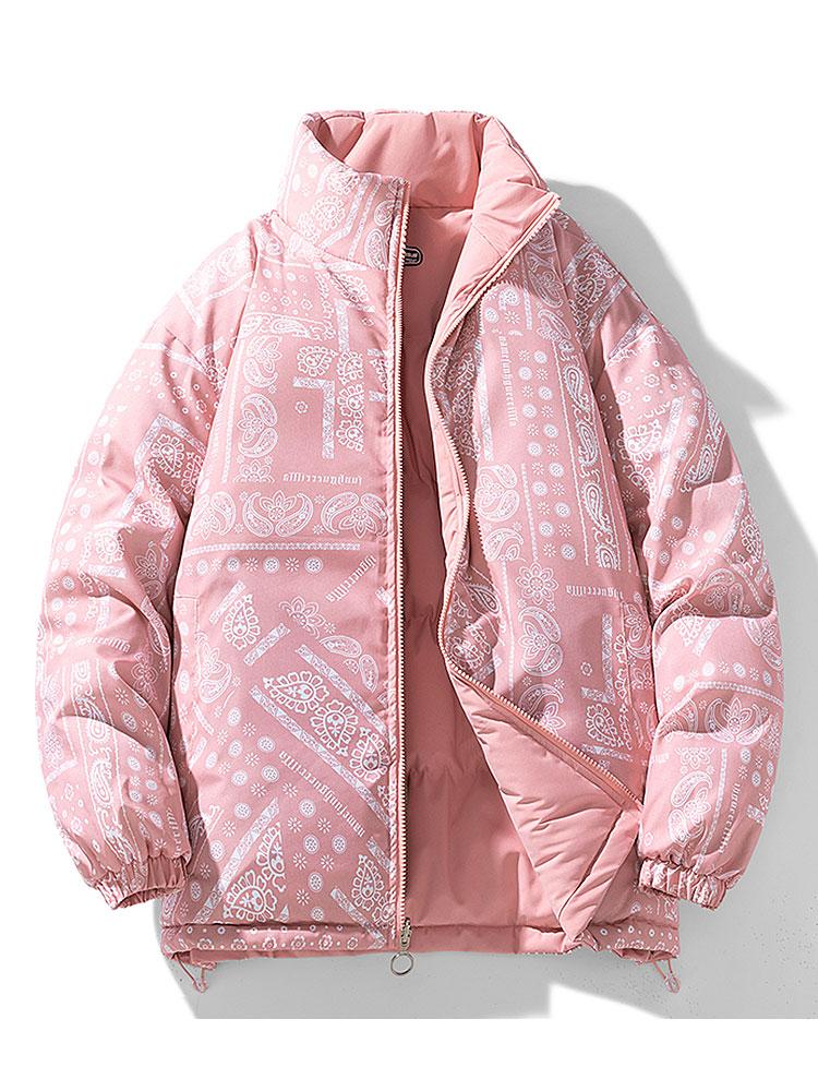 Darian | Reversible Paisley Puffer Coat - Image 21