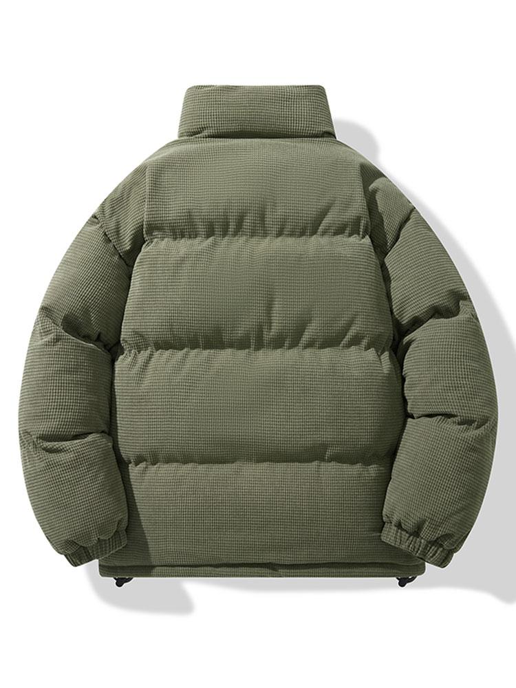 Enrique | Corduroy Zip Up Puffer Coat - Image 7