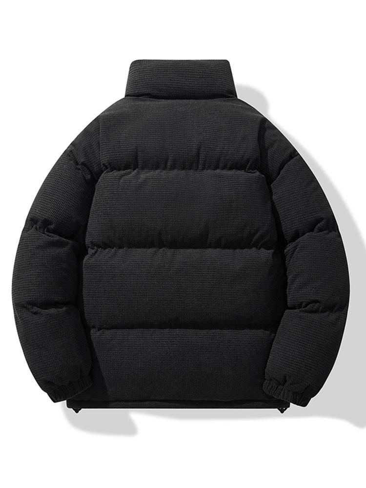 Enrique | Corduroy Zip Up Puffer Coat - Image 9