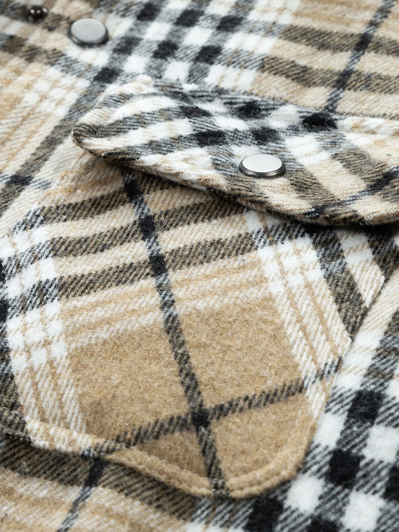 Forest | Teddy Fleece Lined Detachable Flannel Plaid Hooded Coat - Image 18