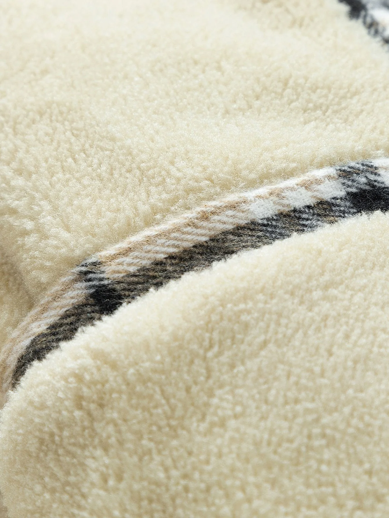 Forest | Teddy Fleece Lined Detachable Flannel Plaid Hooded Coat - Image 3