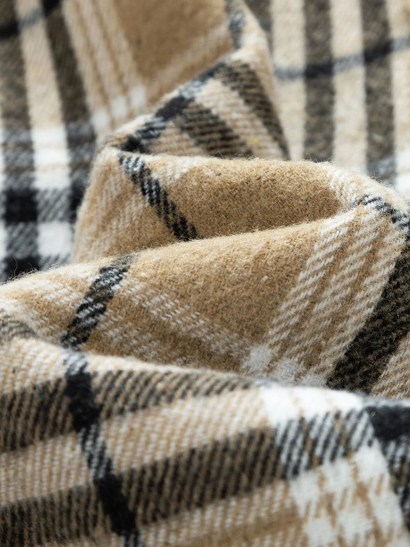 Forest | Teddy Fleece Lined Detachable Flannel Plaid Hooded Coat - Image 4