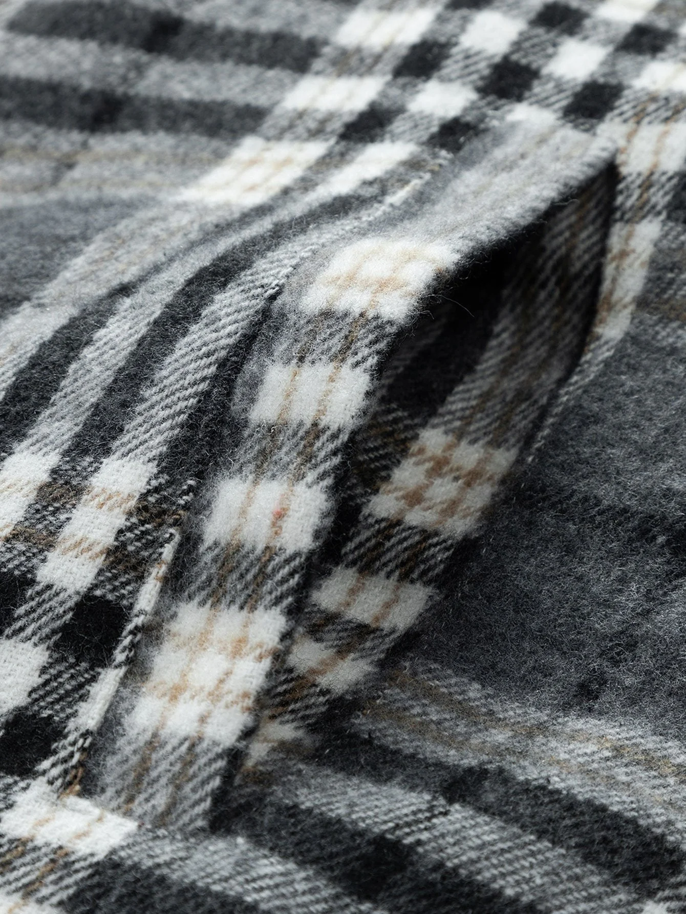 Forest | Teddy Fleece Lined Detachable Flannel Plaid Hooded Coat - Image 7