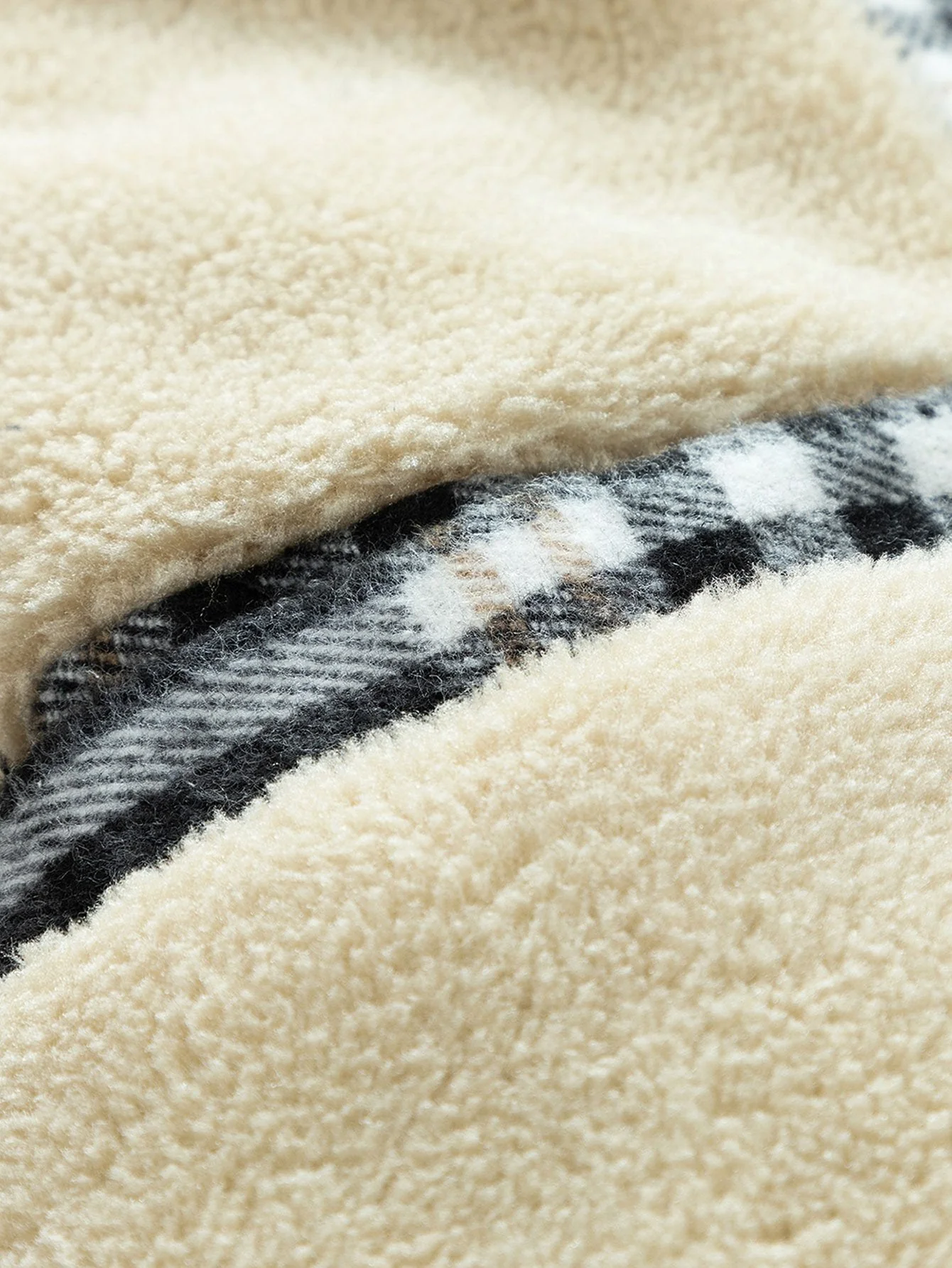 Forest | Teddy Fleece Lined Detachable Flannel Plaid Hooded Coat - Image 9