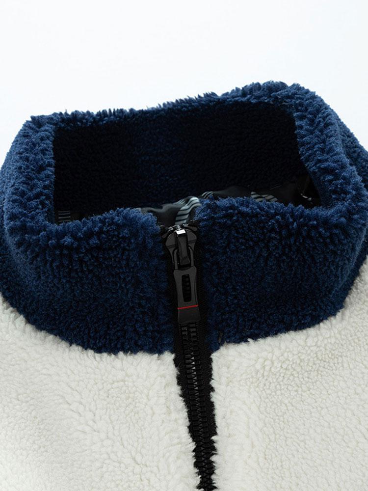 Gideon | Color Block Zip Up Teddy Coat - Image 11
