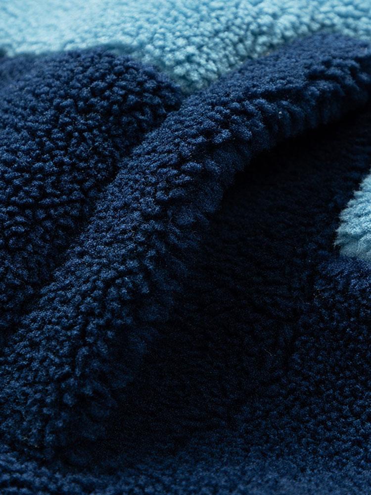 Gideon | Color Block Zip Up Teddy Coat - Image 3