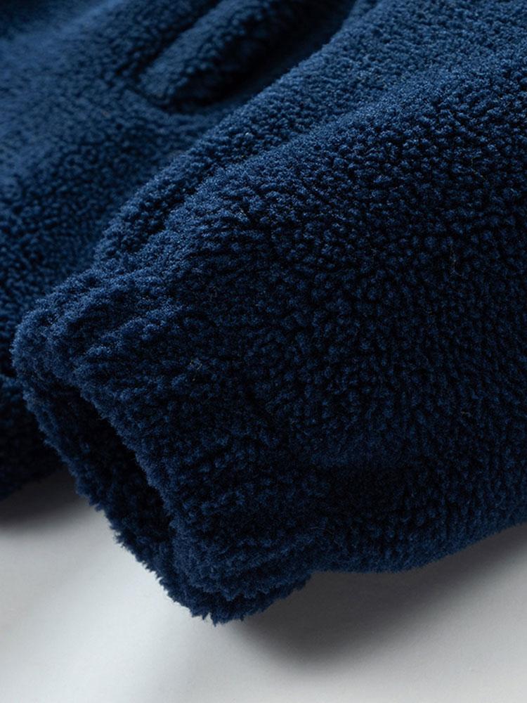 Gideon | Color Block Zip Up Teddy Coat - Image 4