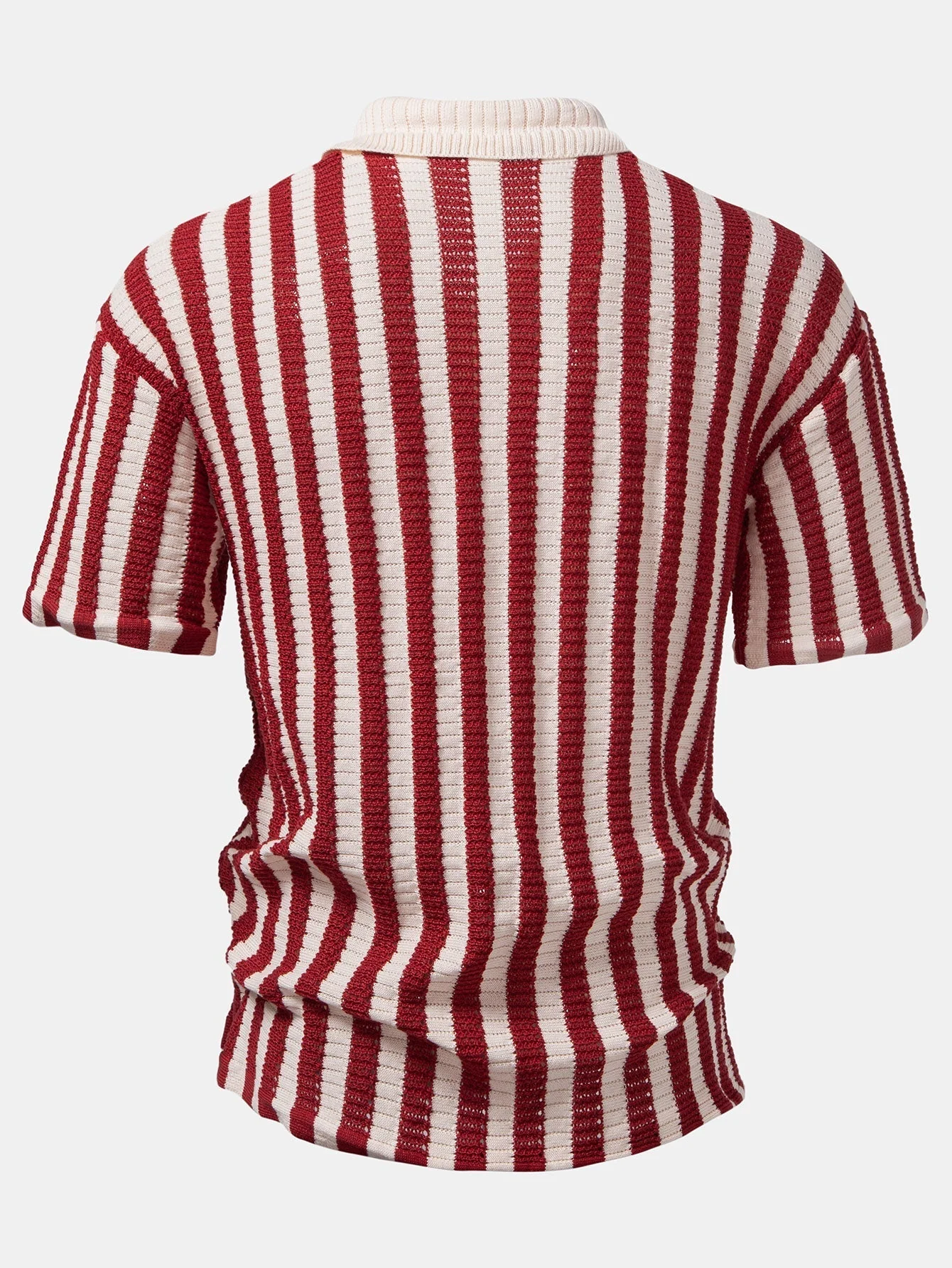 hola CROCHET STRIPED GRADIENT SHOULDER SHIRT & STRAIGHT LEG LINEN PANTS - Image 10