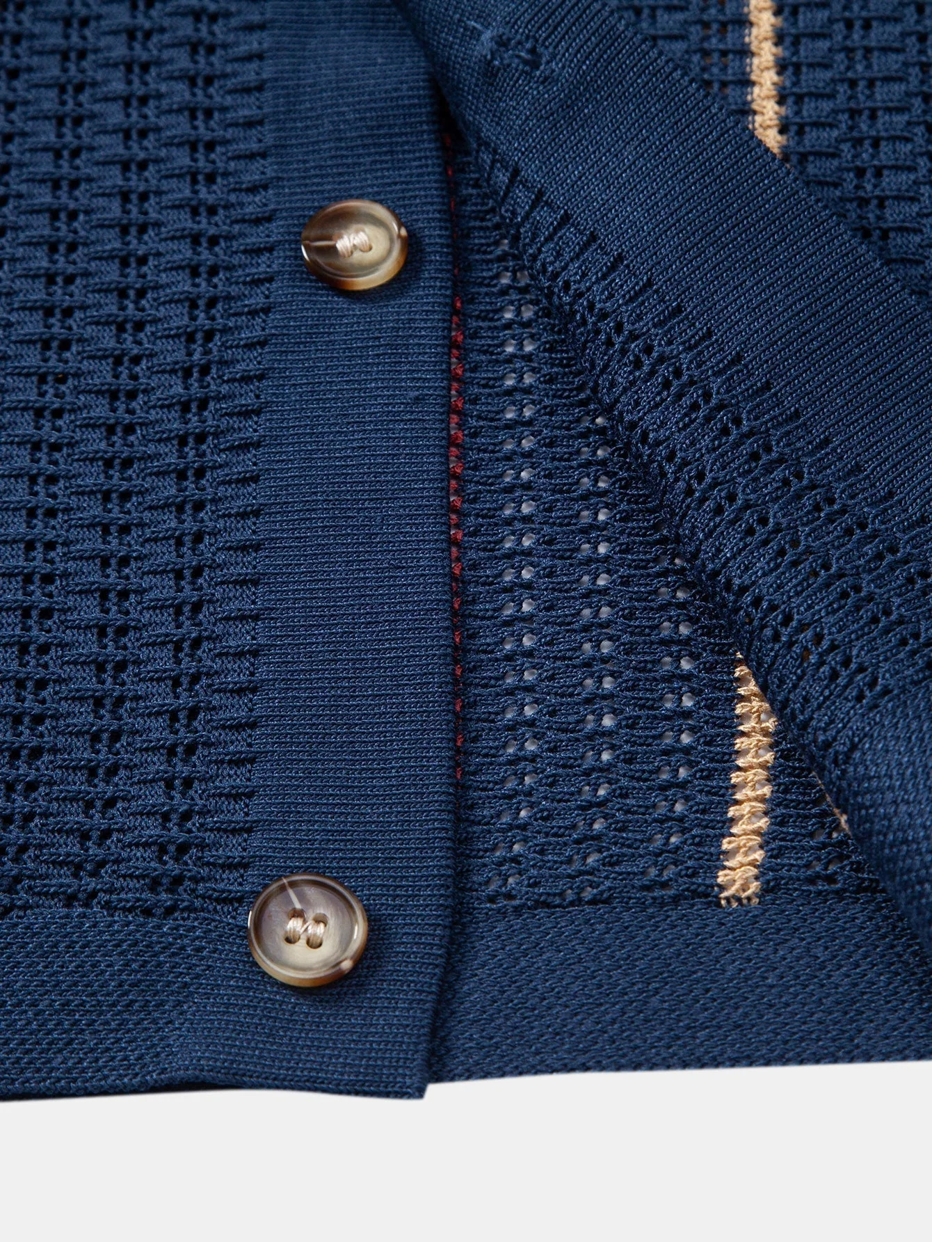 hola CROCHET STRIPED SHIRT WITH BUTTONS & STRAIGHT LEG LINEN PANTS - Image 17