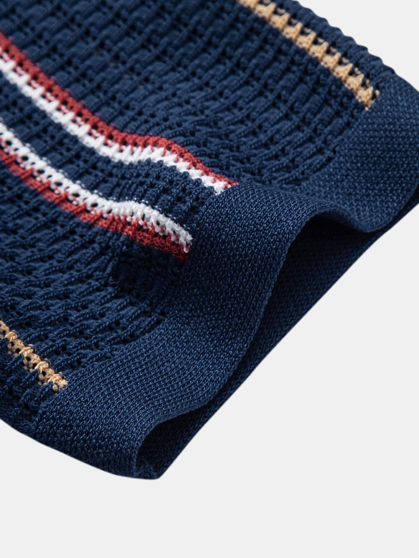 hola CROCHET STRIPED SHIRT WITH BUTTONS & STRAIGHT LEG LINEN PANTS - Image 18