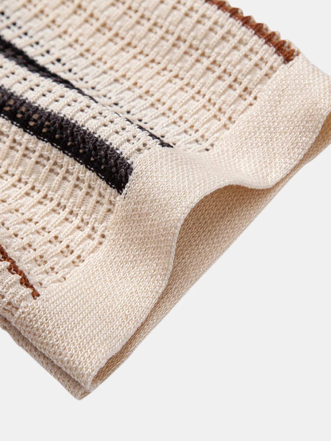 hola CROCHET STRIPED SHIRT WITH BUTTONS & STRAIGHT LEG LINEN PANTS - Image 21