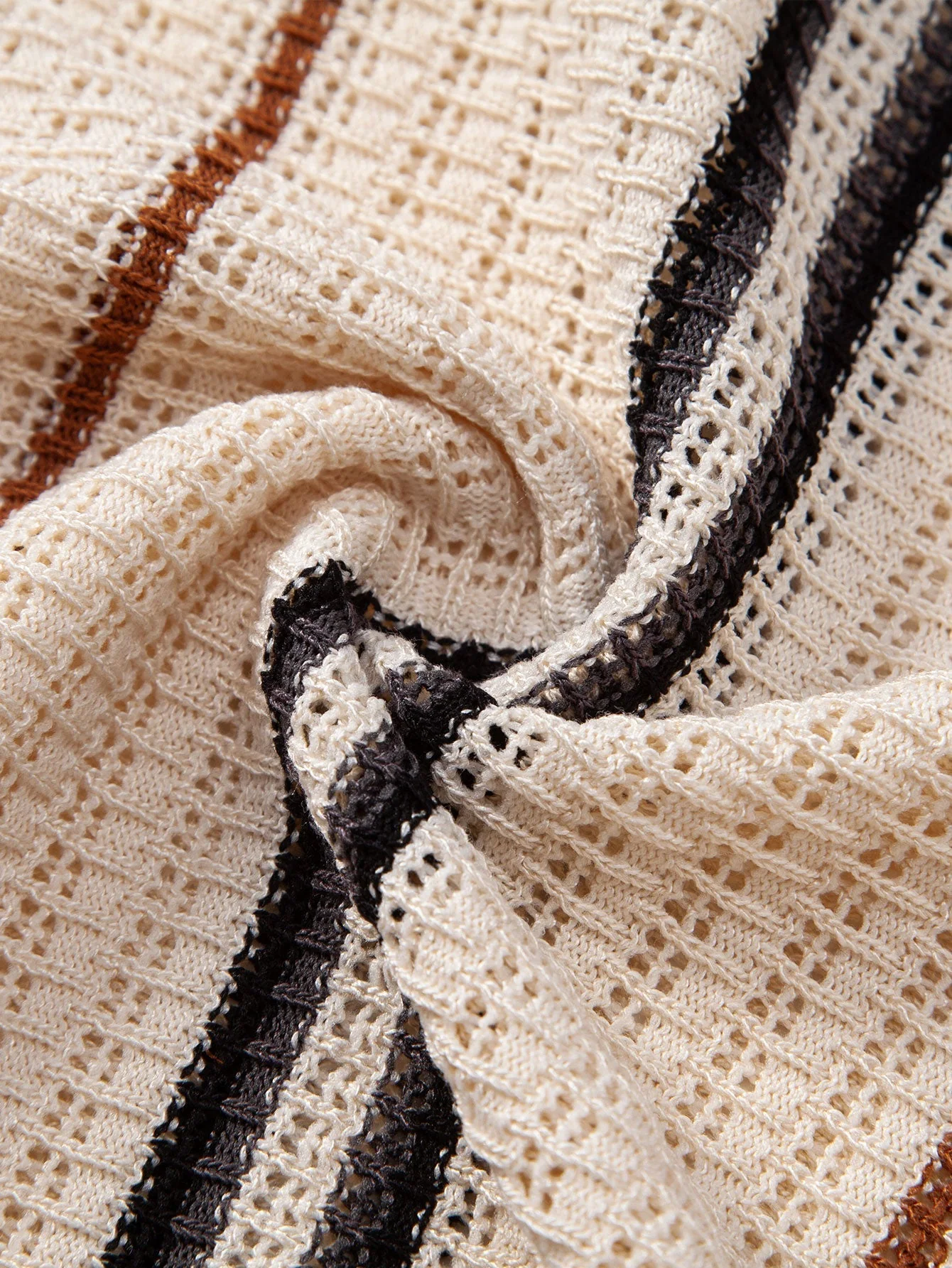 hola CROCHET STRIPED SHIRT WITH BUTTONS & STRAIGHT LEG LINEN PANTS - Image 23