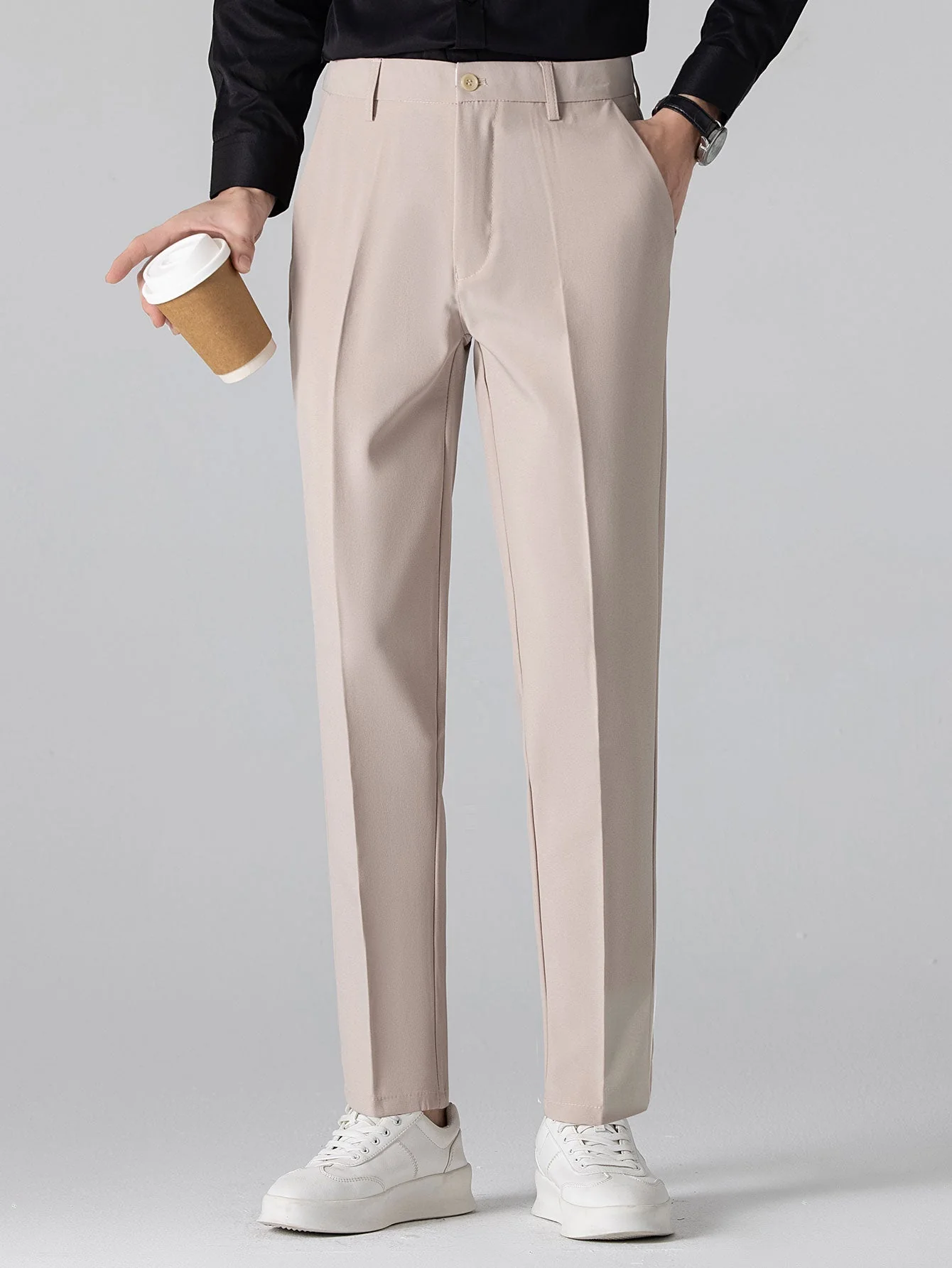 hola HIGH NECK SHIRT & SLIM FIT FLARED LEG PANTS - Image 26