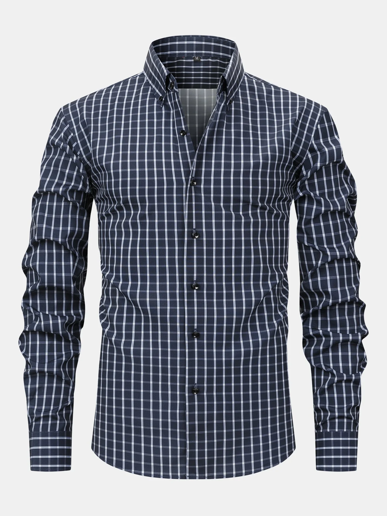 hola Long Sleeve Plaid Button-Down Shirt & Slim Fit Skinny Leg Pants - Image 10