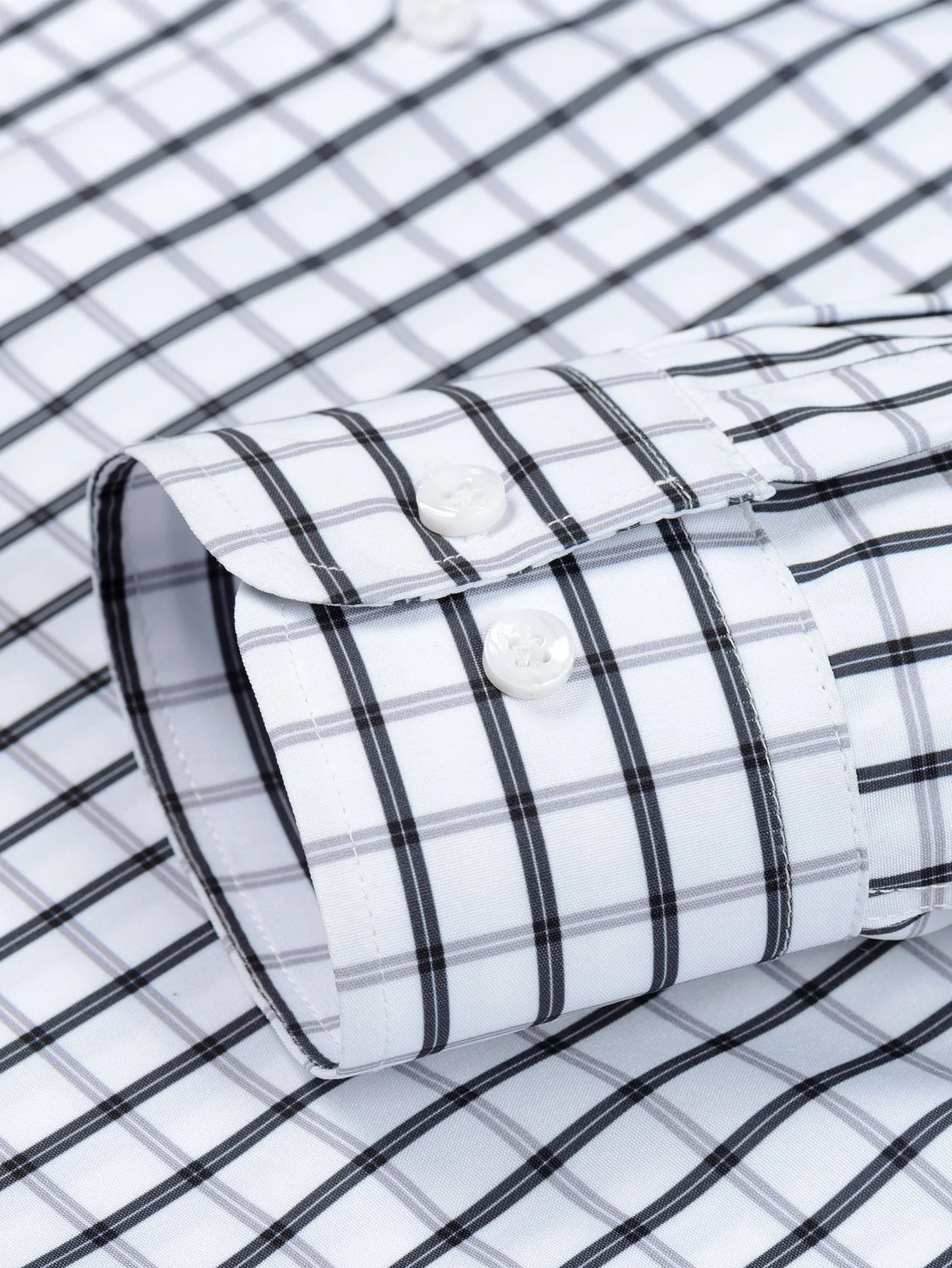 hola Long Sleeve Plaid Button-Down Shirt & Slim Fit Skinny Leg Pants - Image 28