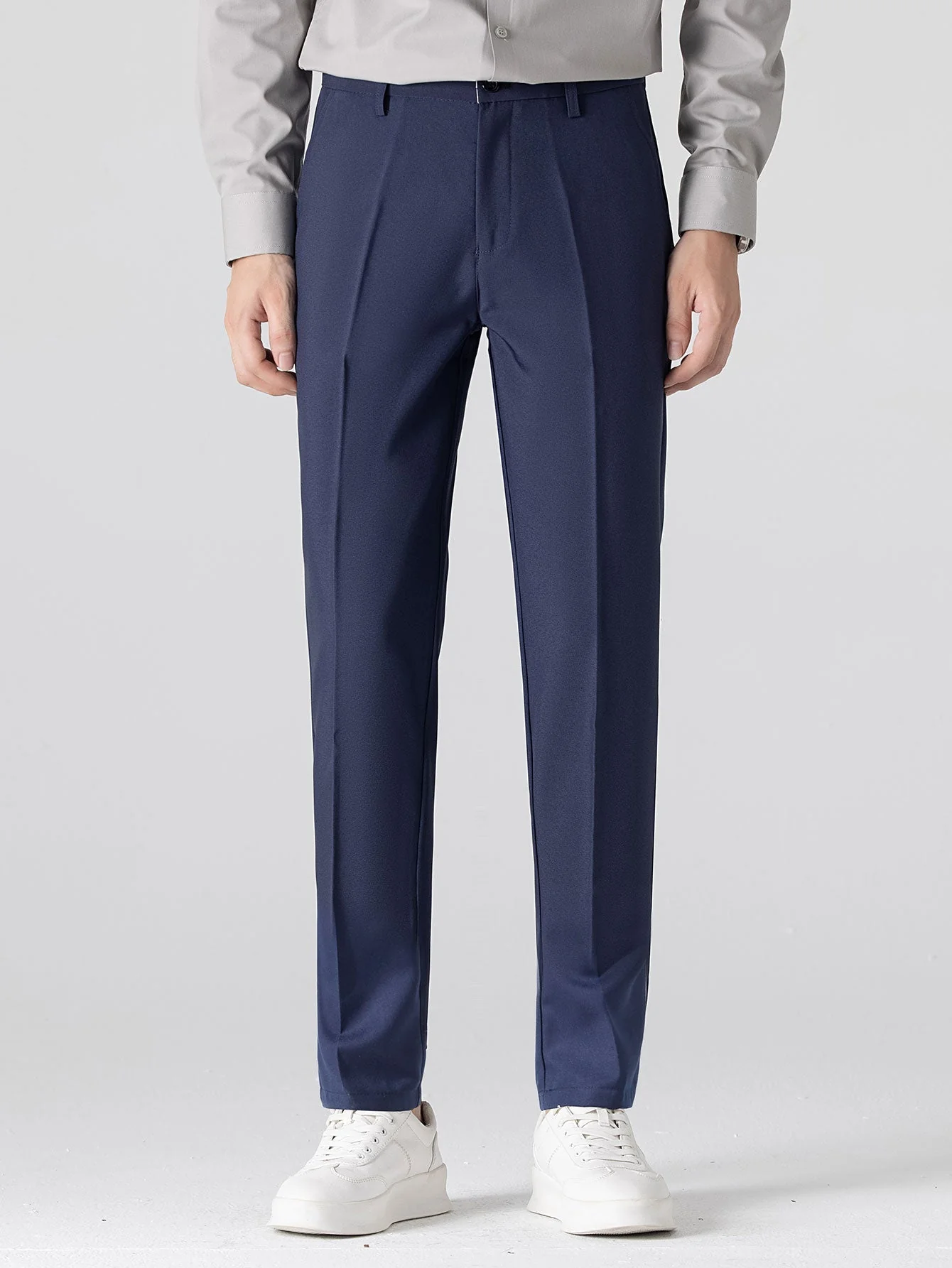 hola STRIPED LONG SLEEVE BUTTON-DOWN SHIRT & SLIM FIT WIDE LEG PANTS - Image 13