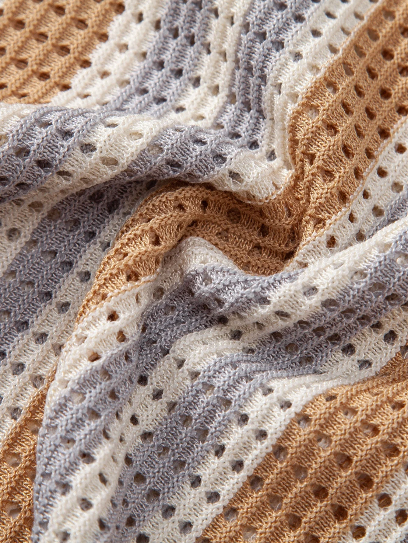 hola STRIPED SHIRT WITH CROCHET EYELETS & STRAIGHT LEG LINEN PANTS - Image 14