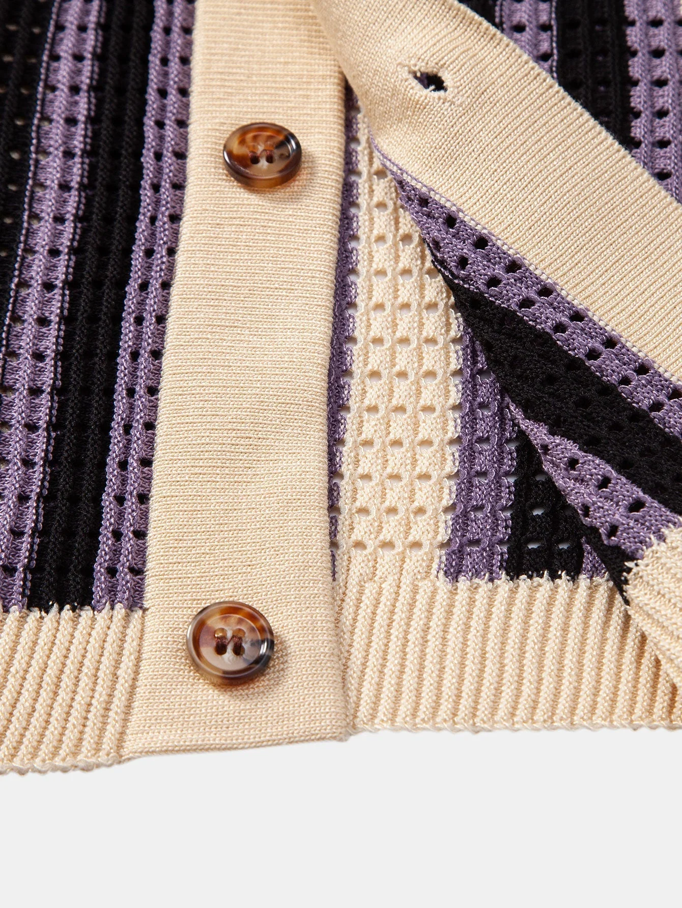 hola STRIPED SHIRT WITH CROCHET EYELETS & STRAIGHT LEG LINEN PANTS - Image 17