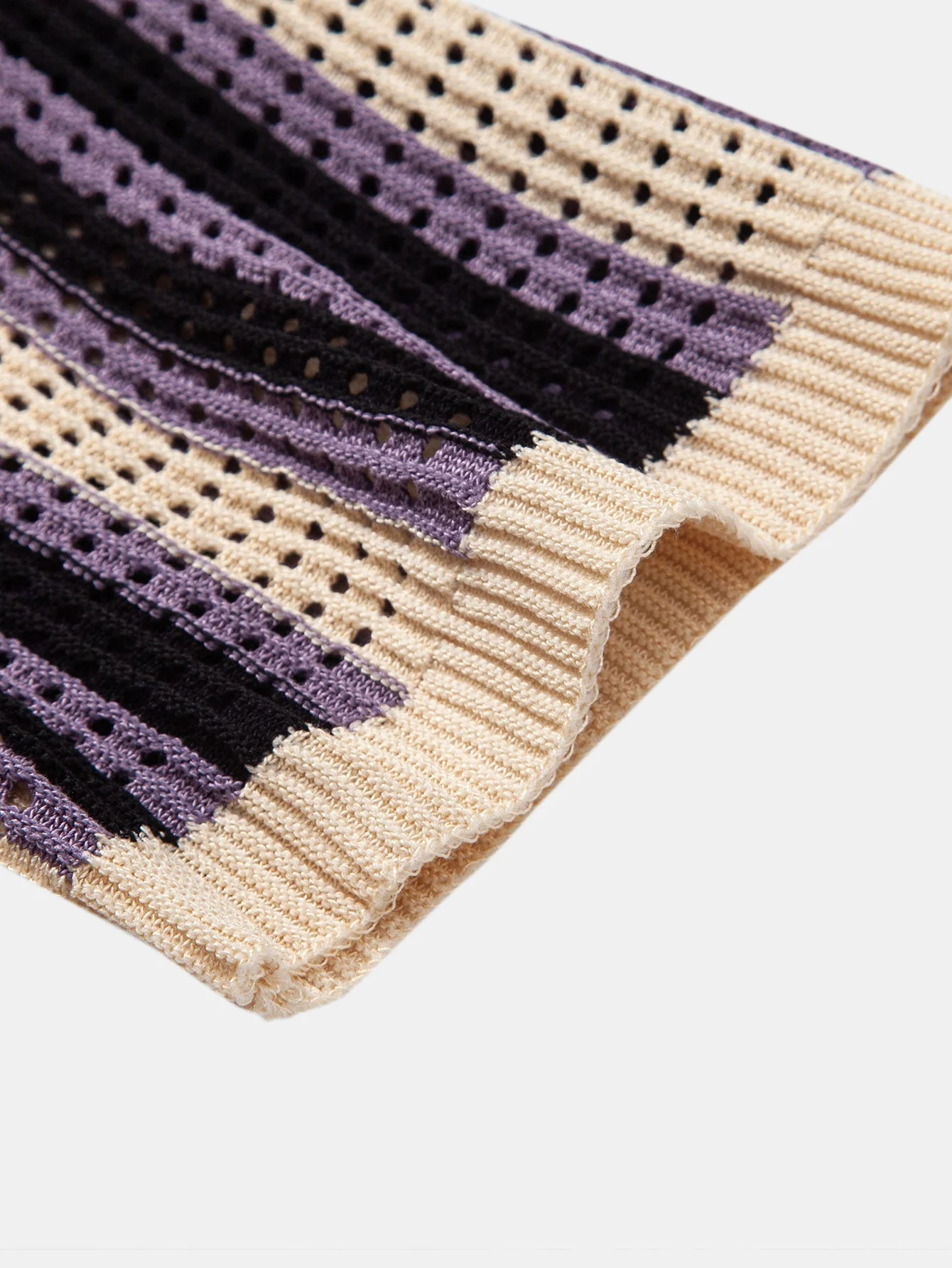 hola STRIPED SHIRT WITH CROCHET EYELETS & STRAIGHT LEG LINEN PANTS - Image 18