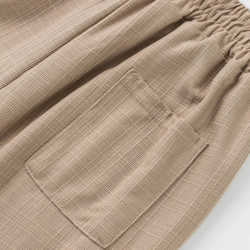 Jarrod | Men'S Textured Drawstring Solid Color Casual Pants - Image 10