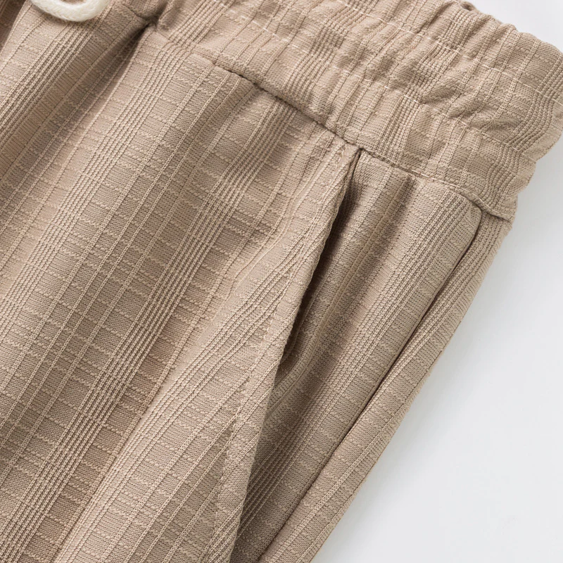 Jarrod | Men'S Textured Drawstring Solid Color Casual Pants - Image 9