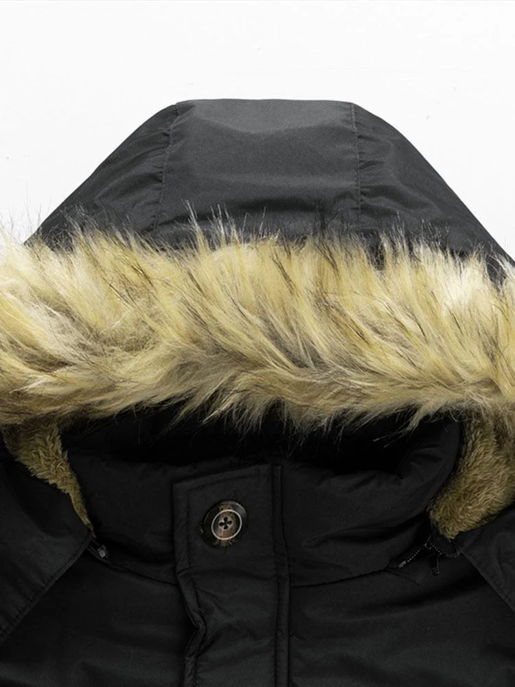 Kai | Faux Fur Collar Detachable Hooded Coat - Image 7