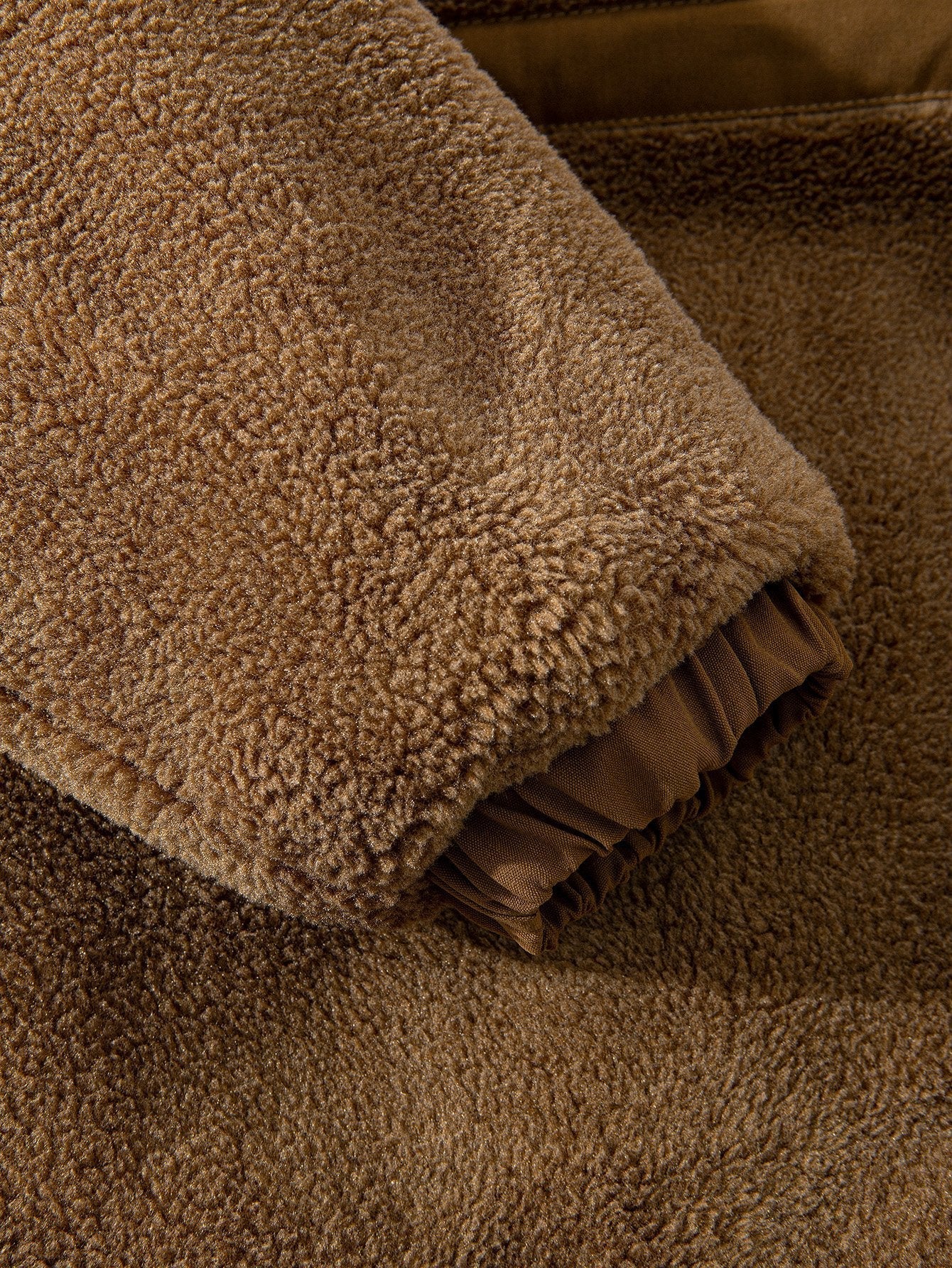 Marcelo | Quilted Lined Teddy Fleece Zip Up Coat - Image 3