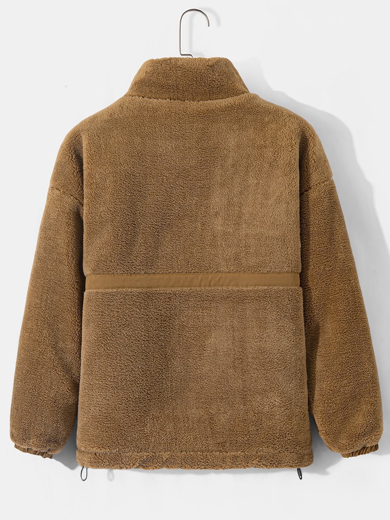 Marcelo | Quilted Lined Teddy Fleece Zip Up Coat - Image 5