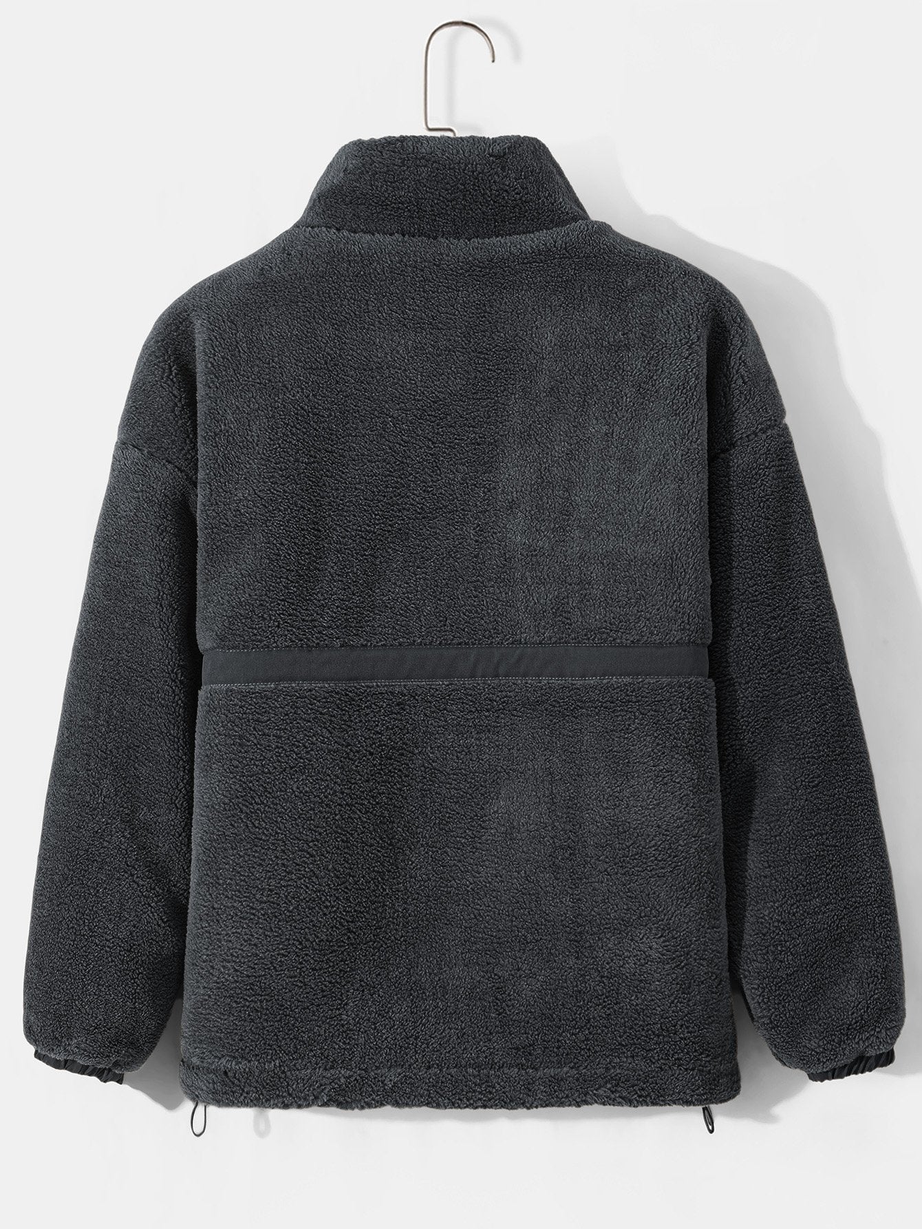 Marcelo | Quilted Lined Teddy Fleece Zip Up Coat - Image 7