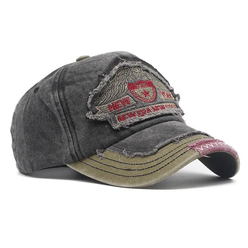 Men's Embroidery Washed Old Hat - Image 4