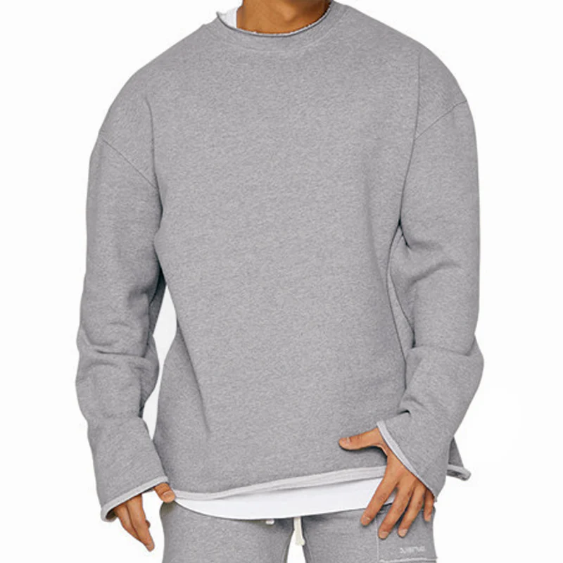 Men's Rond Neck Loose Fit  Casal Sweatshirt - Image 14
