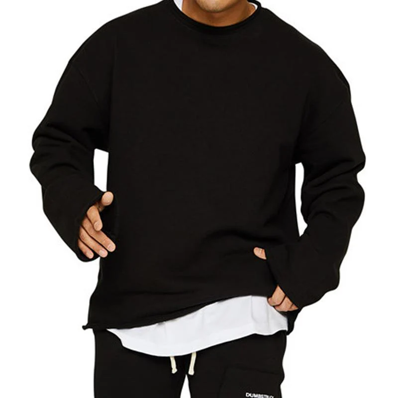 Men's Rond Neck Loose Fit  Casal Sweatshirt - Image 5