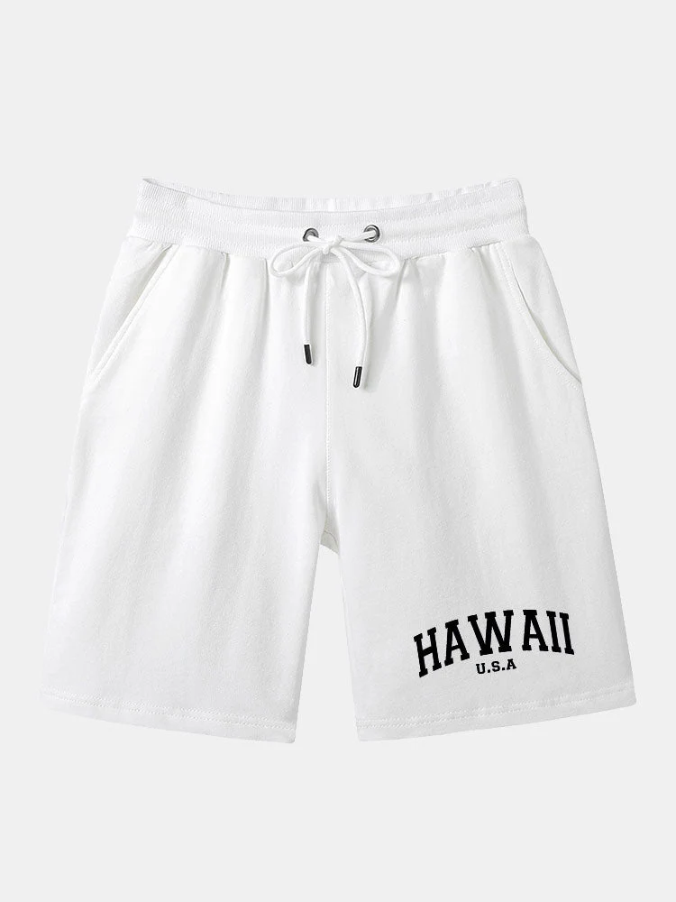 Philip | Hawaii Print Mid Length Shorts - Image 3