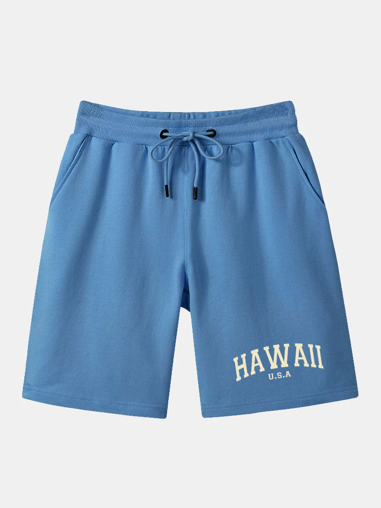 Philip | Hawaii Print Mid Length Shorts - Image 4