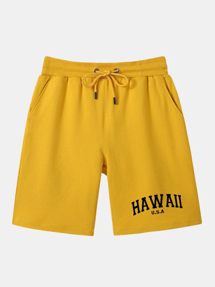Philip | Hawaii Print Mid Length Shorts - Image 7