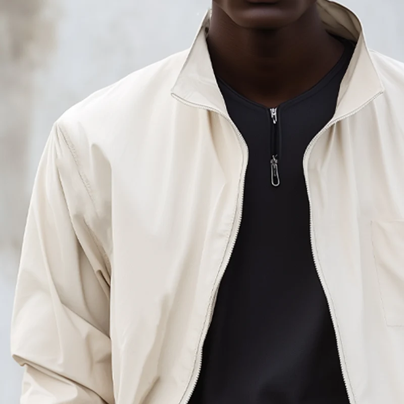 Santiago | Men'S Business Simple Stand Collar Zipper Jacket - Image 3