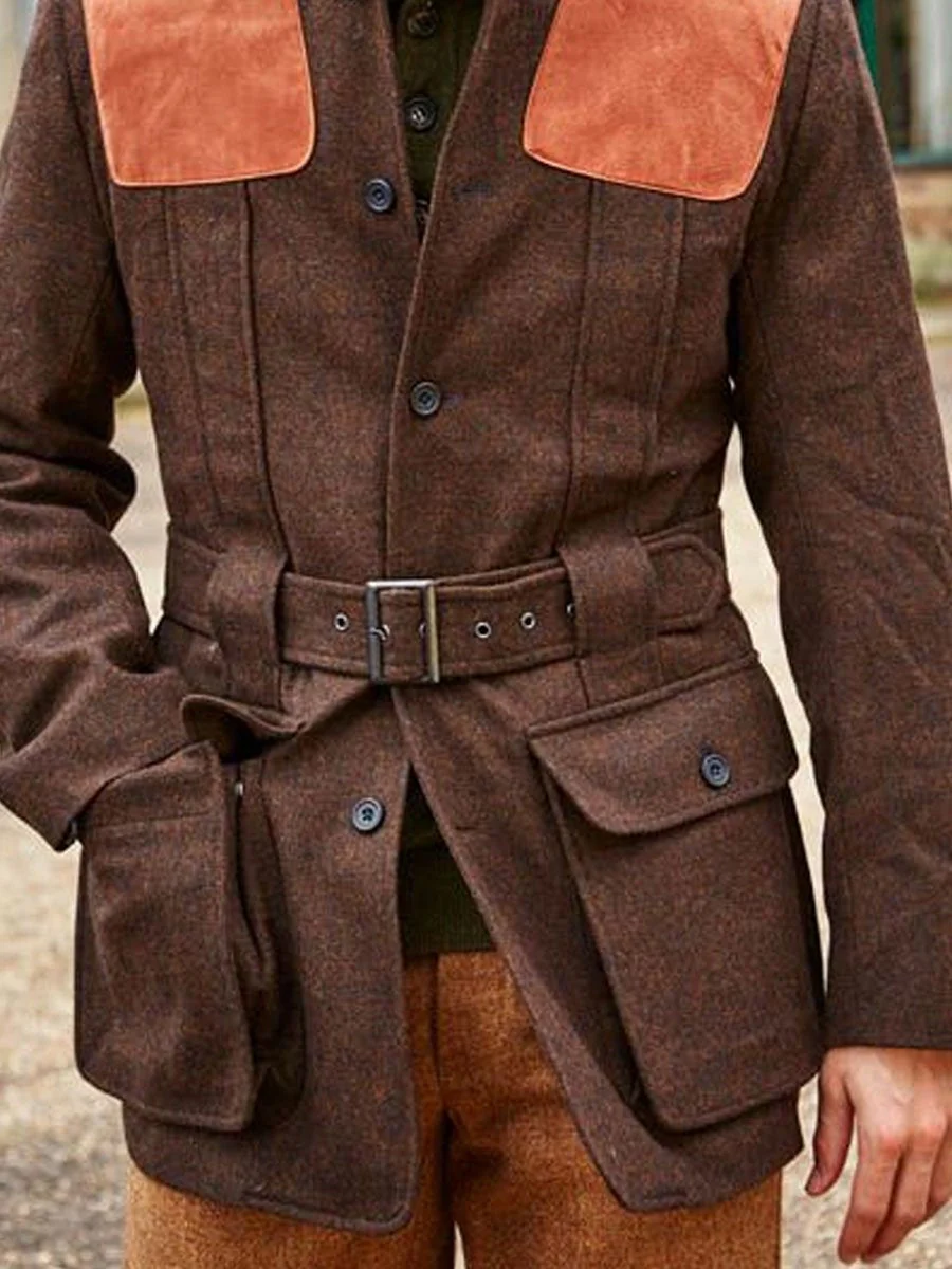 Sede Wool Patchwork Doble Pocket Lace-p Casal Jacket D - Image 4